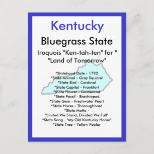 Over Kentucky Briefkaart