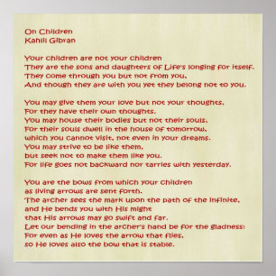 Over kinderen poster