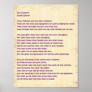 Over kinderen poster