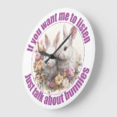 Over konijnen gesproken, leuk grote klok (Hoek)