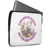 Over konijnen gesproken, leuk laptop sleeve (Voorkant Rechts)