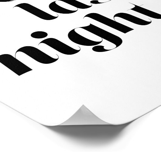 Over Laatste nacht Poster (Hoek)