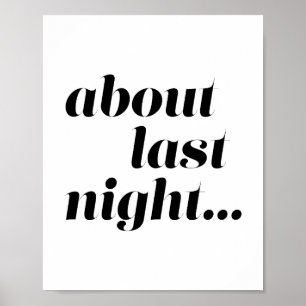 Over Laatste nacht Poster