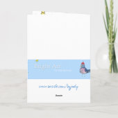 Over land of per Zee... Gelukkige verjaardag! Kaart (Achterkant)