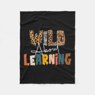 Over Leren Leraar Terug naar School Teaching 1 Fleece Deken
