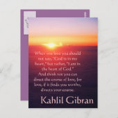 Over liefde - De profeet van Kahlil Gibran Briefkaart (Voorkant / Achterkant)