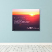 Over liefde - De profeet van Kahlil Gibran Canvas Afdruk (Insitu (Houten vloer))