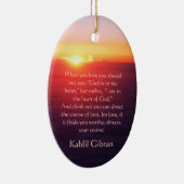 Over liefde - De profeet van Kahlil Gibran Keramisch Ornament (Rechts)