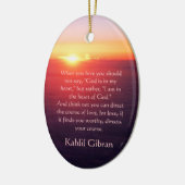 Over liefde - De profeet van Kahlil Gibran Keramisch Ornament (Links)