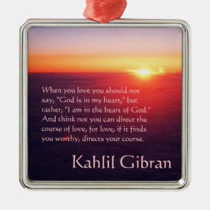 Over liefde - De profeet van Kahlil Gibran Metalen Ornament