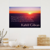 Over liefde - De profeet van Kahlil Gibran Poster (Keuken)