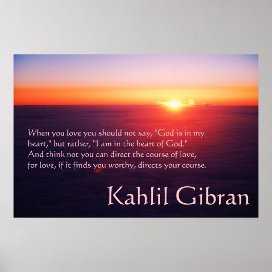 Over liefde - De profeet van Kahlil Gibran Poster (Voorkant)