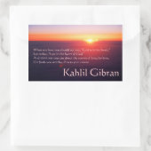 Over liefde - De profeet van Kahlil Gibran Rechthoekige Sticker (Tas)