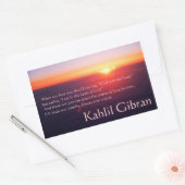 Over liefde - De profeet van Kahlil Gibran Rechthoekige Sticker (Envelop)