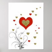 over liefde en harten poster (Voorkant)