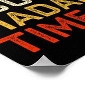 Over Madam Time Kamala Harris 2024 President Vrouw Poster (Hoek)