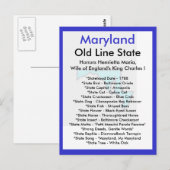 Over Maryland Briefkaart (Voorkant / Achterkant)