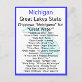 Over Michigan Briefkaart (Voorkant)