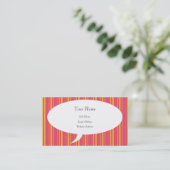 Over mij gestripte profielkaart praten visitekaartje (Staand voorkant)