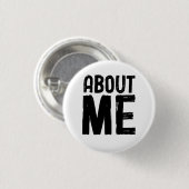 Over mij motivatie ronde button 3,2 cm (Voorkant /achterkant)