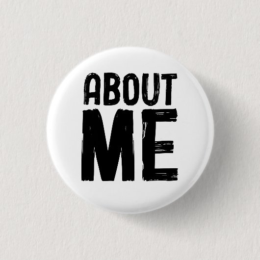 Over mij motivatie ronde button 3,2 cm (Voorkant)
