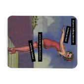 Over mij praten achter mijn achterste  grappigheid magneet (Horizontaal)