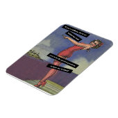 Over mij praten achter mijn achterste  grappigheid magneet (Linkerzijde)