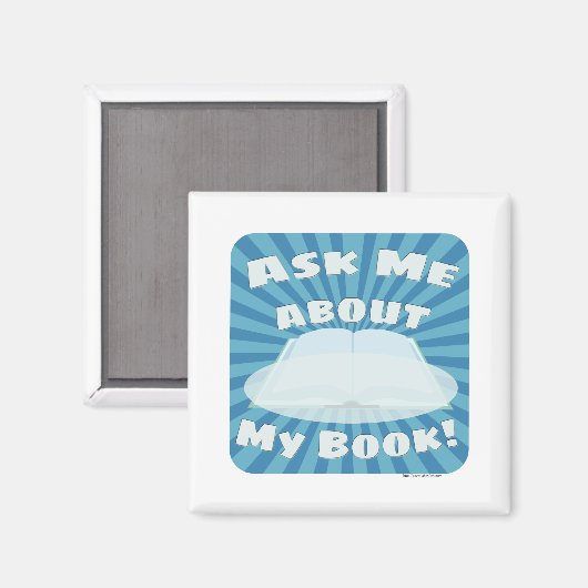 Over mijn boek Auteur Promo Design Magneet (Voorkant / Achterkant)