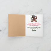 Over mijn Gingerbread Funny Urban Christmas Kaart (Binnen)