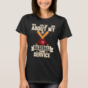 Over mijn honkbal trainigsdienst Humor Pret T-shirt