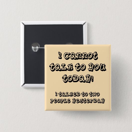 Over mijn Introvert Limit Funny Button Badge Pin (Voorkant /achterkant)