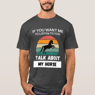 Over mijn paardencadeau gesproken t-shirt