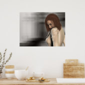 Over mijn schouder poster (Keuken)