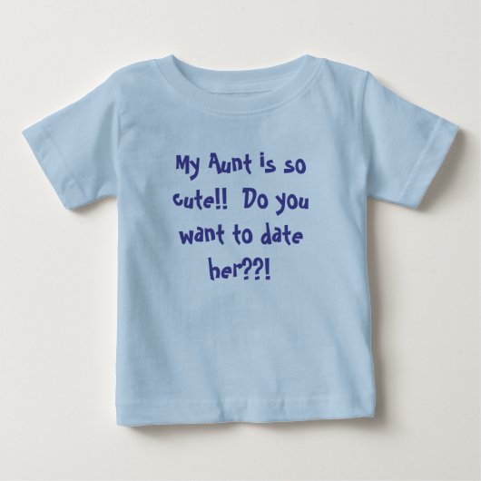 Over mijn tante Baby Shirt (Voorkant)