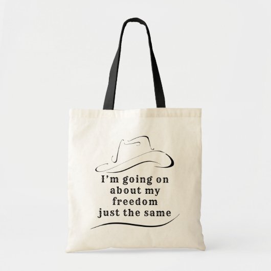 Over mijn Tas voor de begroting voor vrijheid (Voorkant)