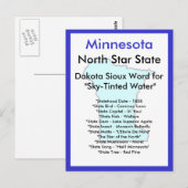 Over Minnesota Briefkaart (Voorkant / Achterkant)