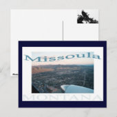 Over Missoula, Montana Briefkaart (Voorkant / Achterkant)