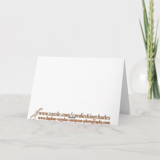 Over Moederdag twee Cavalier King Charles Spaniel Kaart (Achterkant)