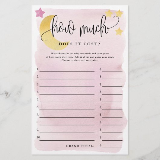 Over Moon, hoeveel is de Kaart van het IT-Roze Pap (Voorkant)