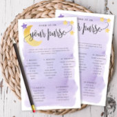 Over Moon Purse Scavenger Game Papier Kaarten-Paar Flyer