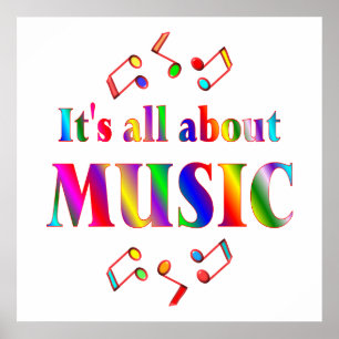 Over muziek poster