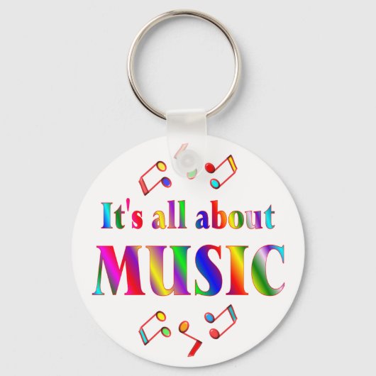 Over muziek sleutelhanger (Voorkant)