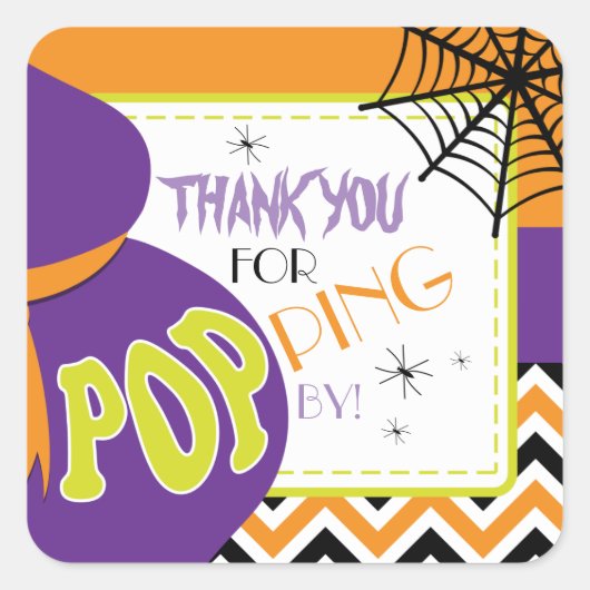 Over naar POP Halloween Favor Stickers (Voorkant)