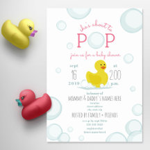 Over naar Pop Rubber Duck Bubbles Baby shower