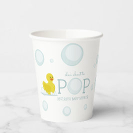 Over naar Pop Rubber Duck Bubbles Baby shower Papieren Bekers