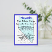 Over Nevada Briefkaart (Staand voorkant)