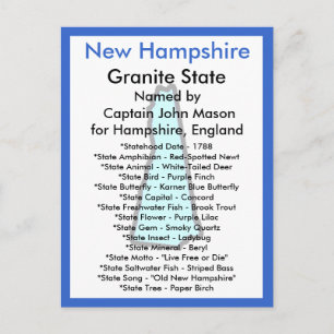 Over New Hampshire Briefkaart