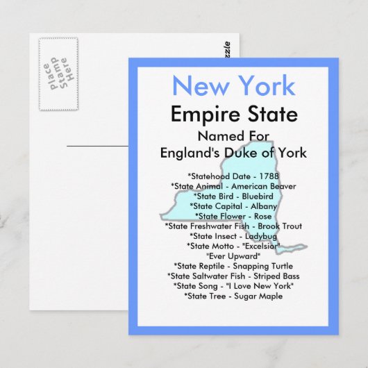 Over New York Briefkaart (Voorkant / Achterkant)