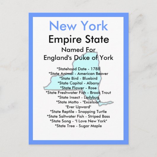 Over New York Briefkaart (Voorkant)