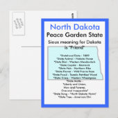 Over North Dakota Briefkaart (Voorkant / Achterkant)